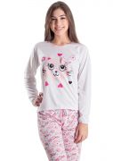 Pijama Feminino Longo Miau