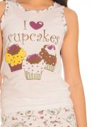 Pijama Infantil Menina Cupcakes