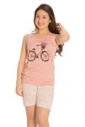 Pijama Plus Size Feminino Bicicleta