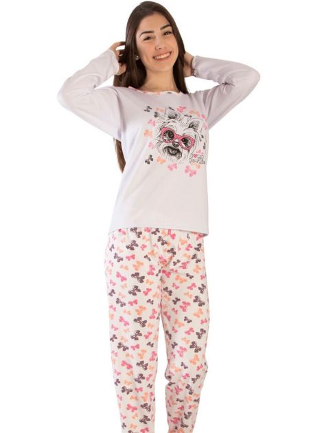 Pijama Plus Size Feminino Flanelado Melissa