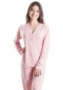 Pijama Plus Size Feminino Longo Sara